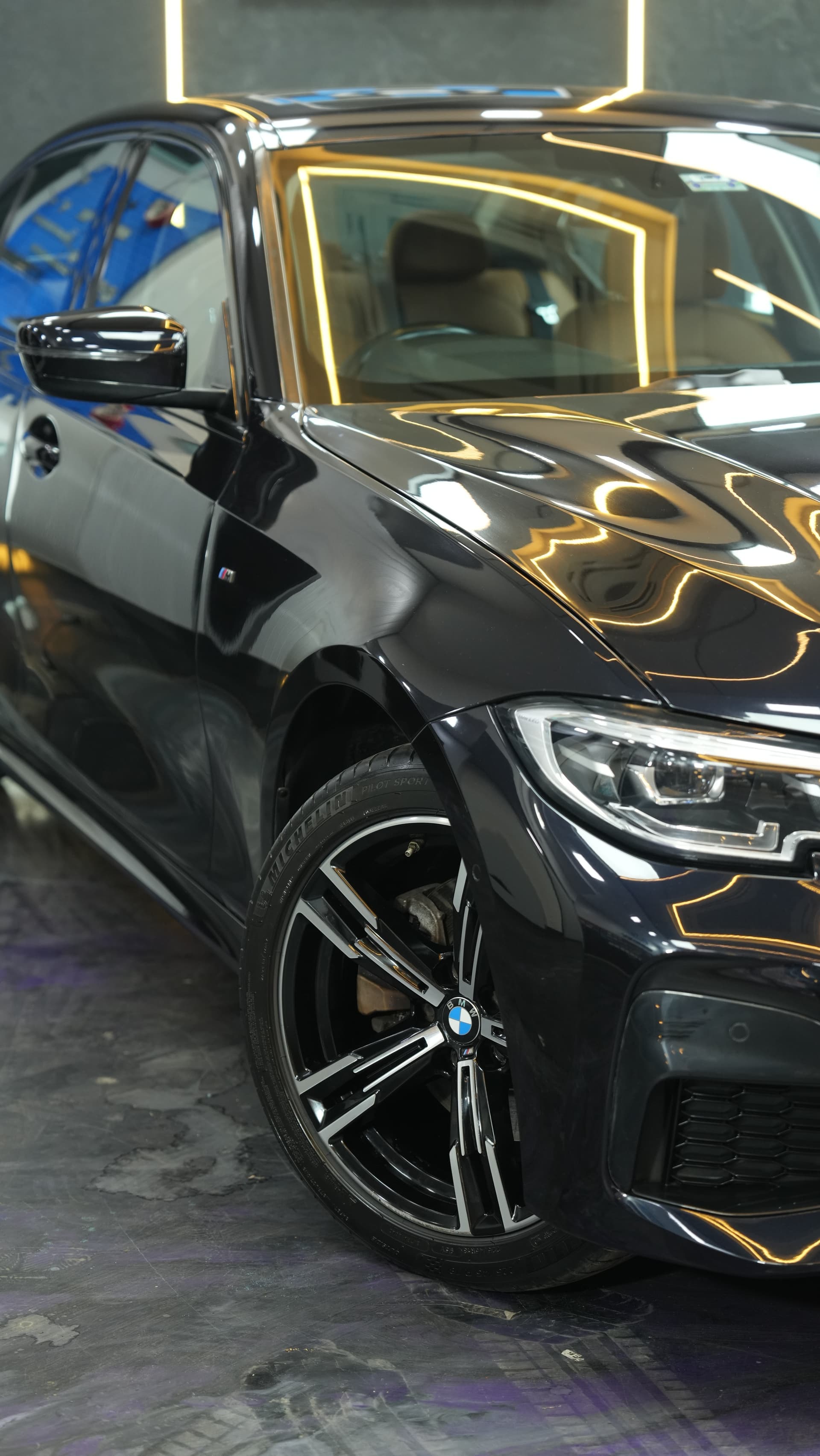 BMW performance car in the Carsuit Mumbai studio